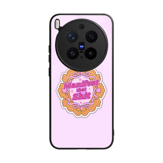 Manifestor back phone cover | glass case for vivo x300 pro