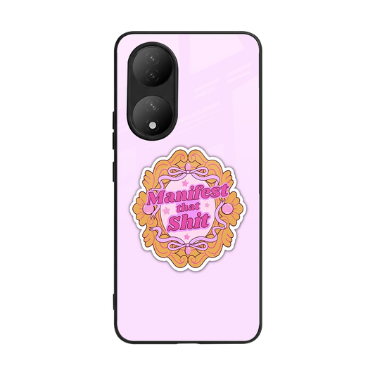 Manifestor back phone cover | glass case for Vivo-y100
