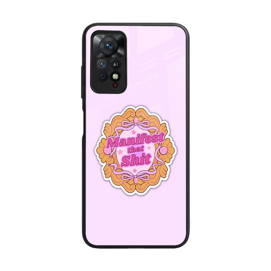 Manifestor back phone cover | glass case for redmi note 11 pro