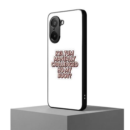 Mantally Challenged oneplus nord ce5 5g mobile cover | shockproof glass phone case