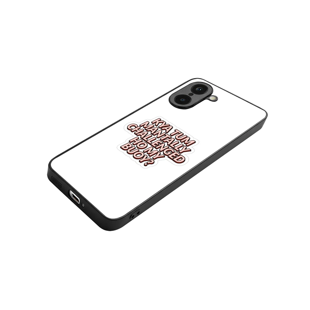 Mantally Challenged stylish phone case for oneplus nord ce5 5g | glossy glass and slim fit