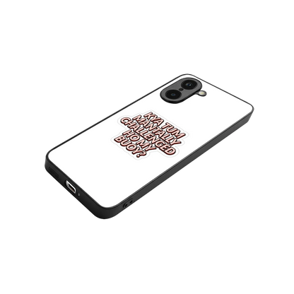 Mantally Challenged stylish phone case for oneplus nord ce5 5g | glossy glass and slim fit