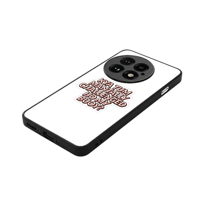 Mantally Challenged stylish phone case for oneplus 13 | glossy glass and slim fit