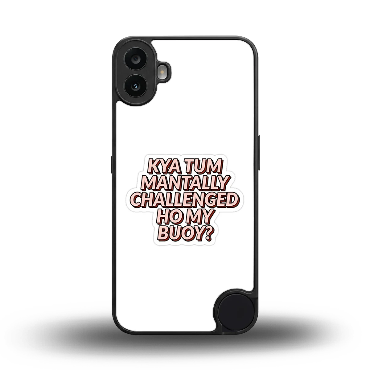 Mantally Challenged back phone cover | glass case for cmf nothing phone 1