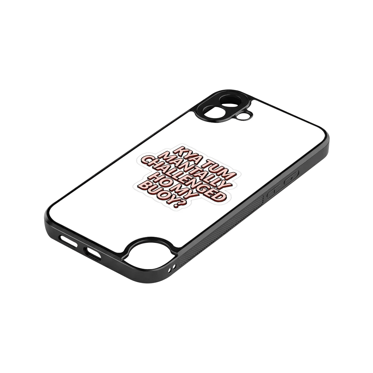 Mantally Challenged stylish phone case for cmf nothing phone 1 | glossy glass and slim fit