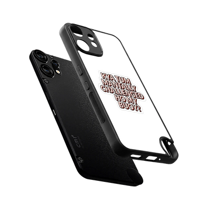 Mantally Challenged sleek cmf nothing phone 2 pro cover with tempered glass back and TPU edges
