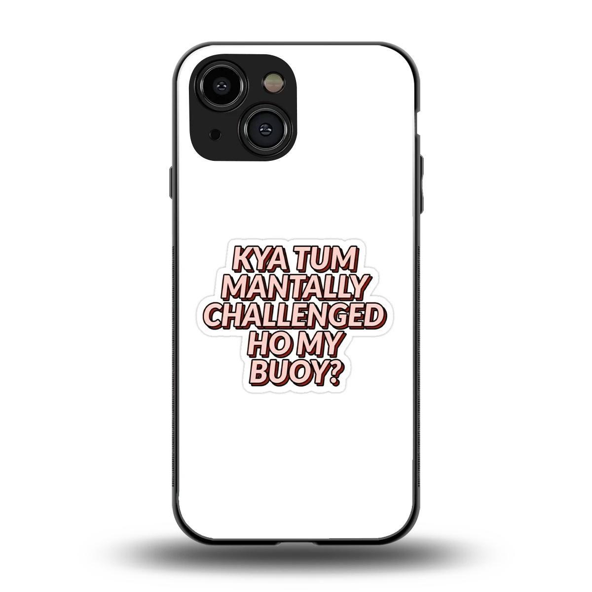 Mantally Challenged back phone cover | glass case for iphone 12 mini