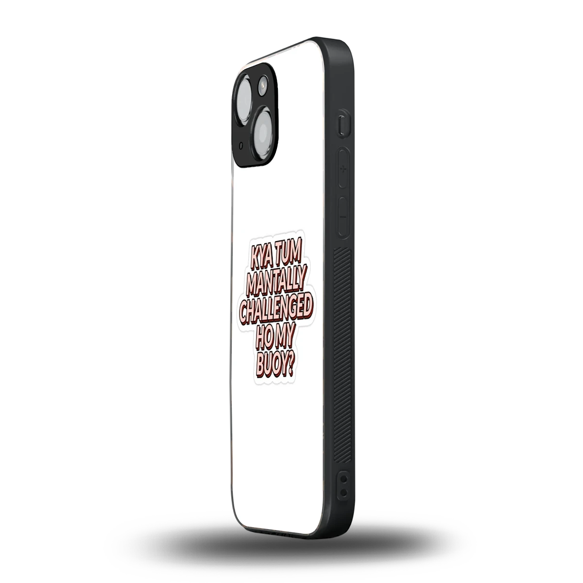 Mantally Challenged iphone 13 mini mobile cover | shockproof glass phone case