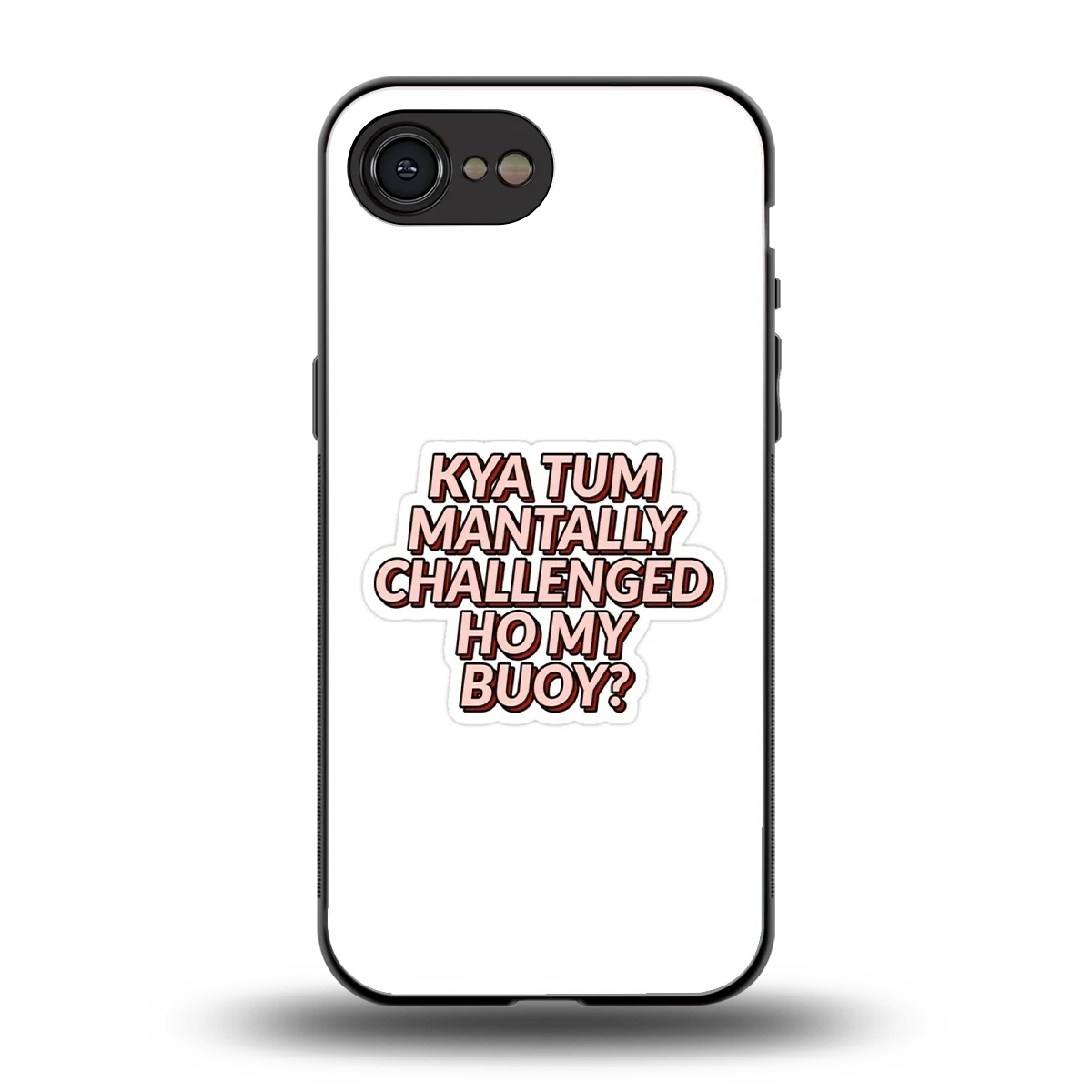 Mantally Challenged back phone cover | glass case for iphone 17e