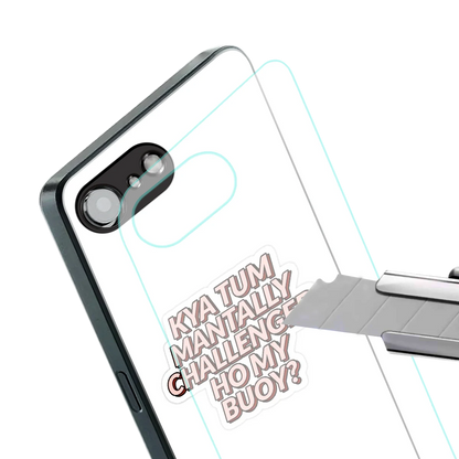 Mantally Challenged stylish phone case for iphone 17e | glossy glass and slim fit