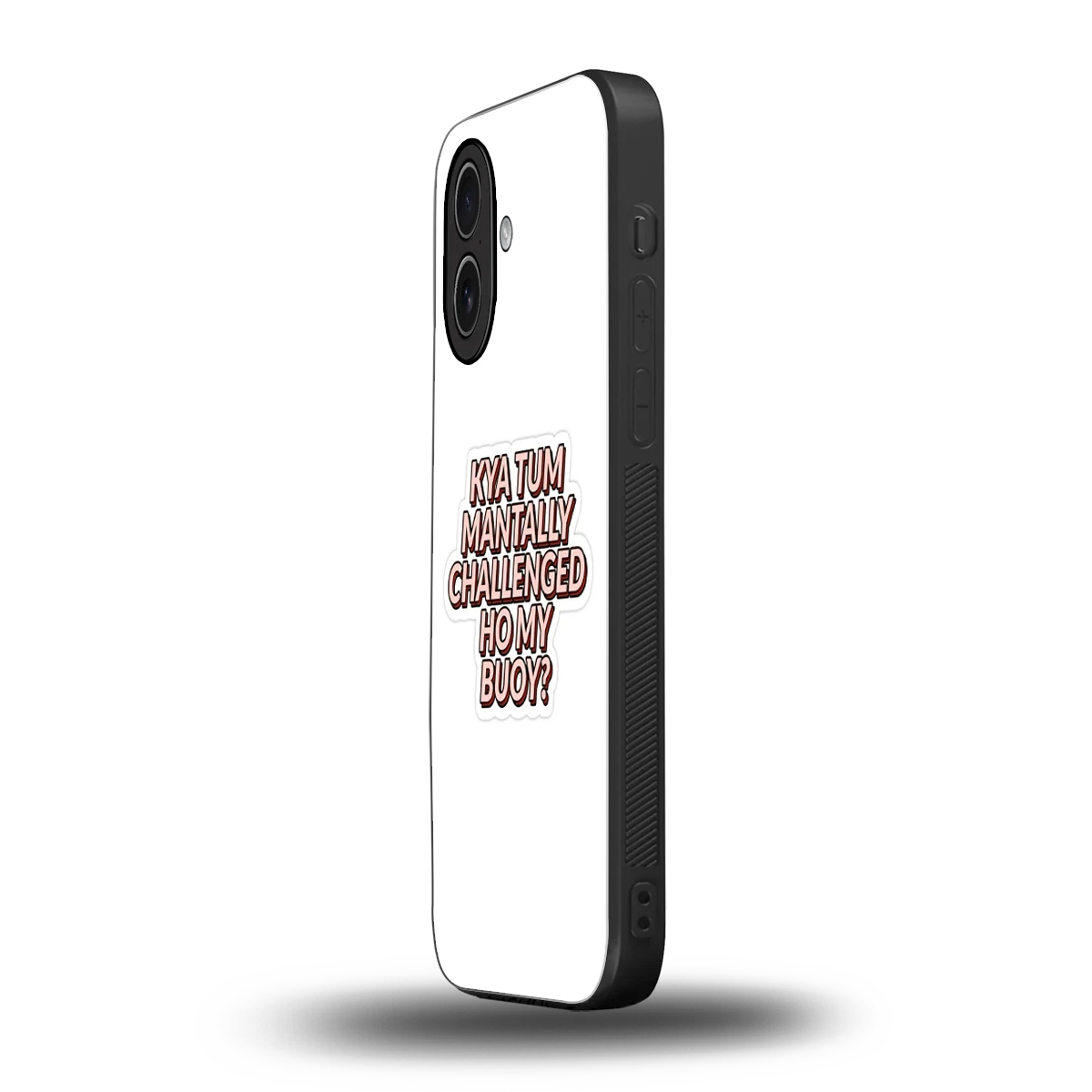 Mantally Challenged iphone 17 mobile cover | shockproof glass phone case