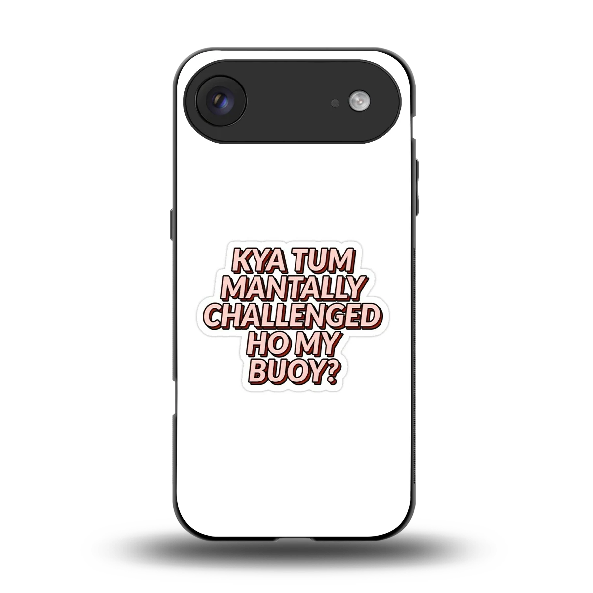 Mantally Challenged back phone cover | glass case for iphone air