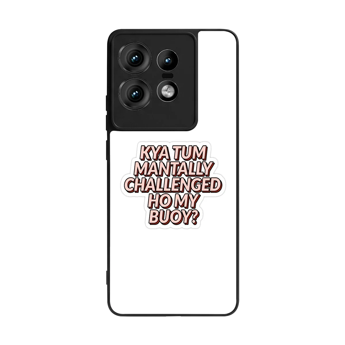 Mantally Challenged back phone cover | glass case for motorola edge 50 pro