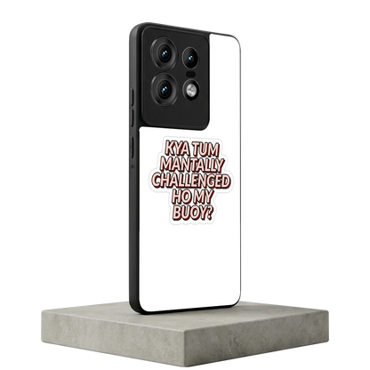 Mantally Challenged motorola edge 50 pro mobile cover | shockproof glass phone case