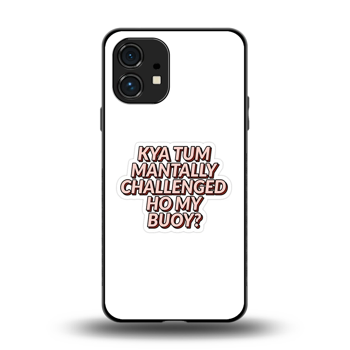 Mantally Challenged back phone cover | glass case for nothing phone 1