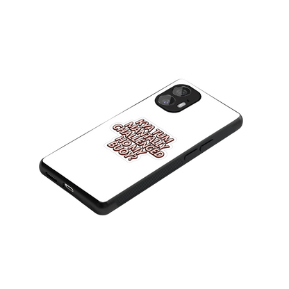 Mantally Challenged stylish phone case for nothing phone 2 | glossy glass and slim fit