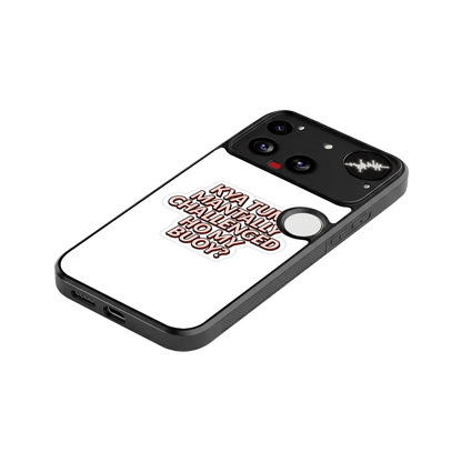Mantally Challenged stylish phone case for nothing phone 3 | glossy glass and slim fit