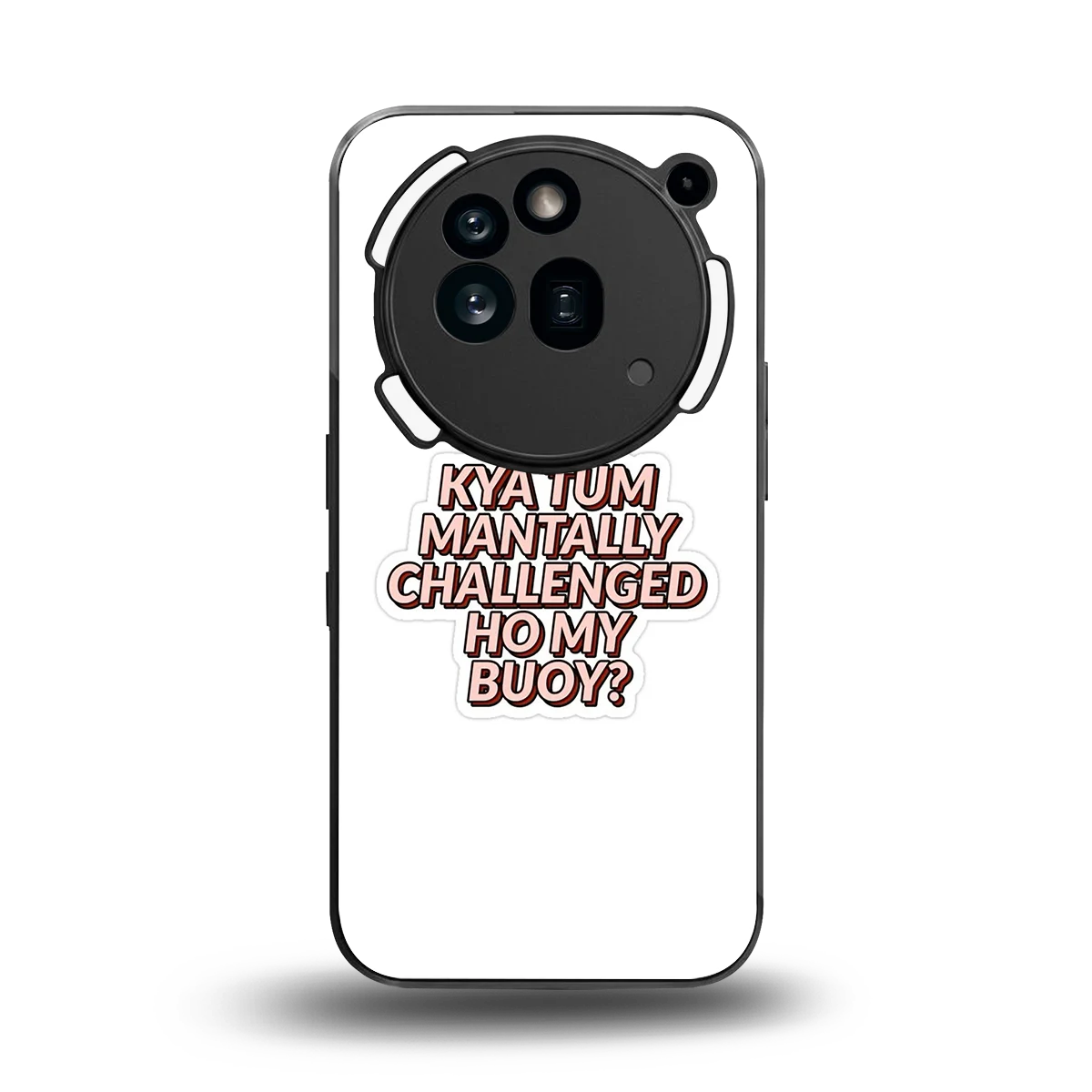 Mantally Challenged back phone cover | glass case for nothing phone 3a pro