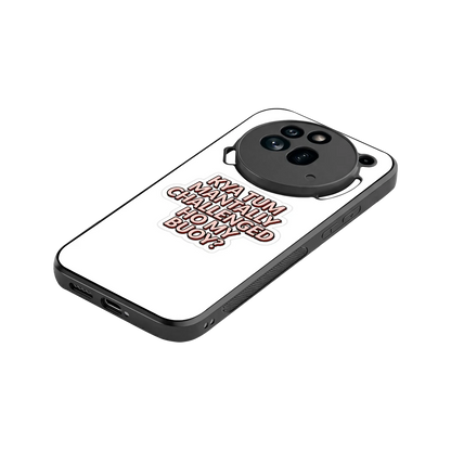 Mantally Challenged stylish phone case for nothing phone 3a pro | glossy glass and slim fit