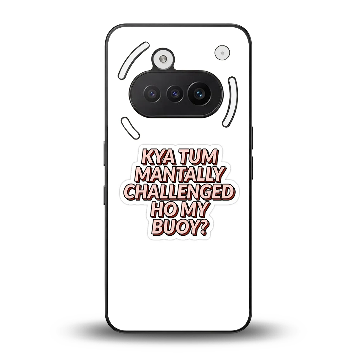 Mantally Challenged back phone cover | glass case for nothing phone 3a