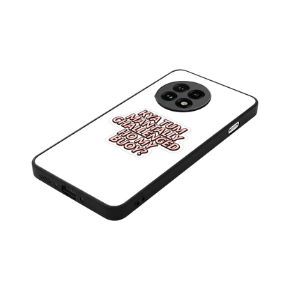Mantally Challenged stylish phone case for oneplus 13r | glossy glass and slim fit