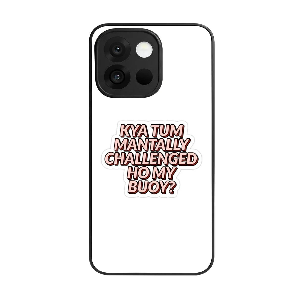 Mantally Challenged back phone cover | glass case for oneplus 13s