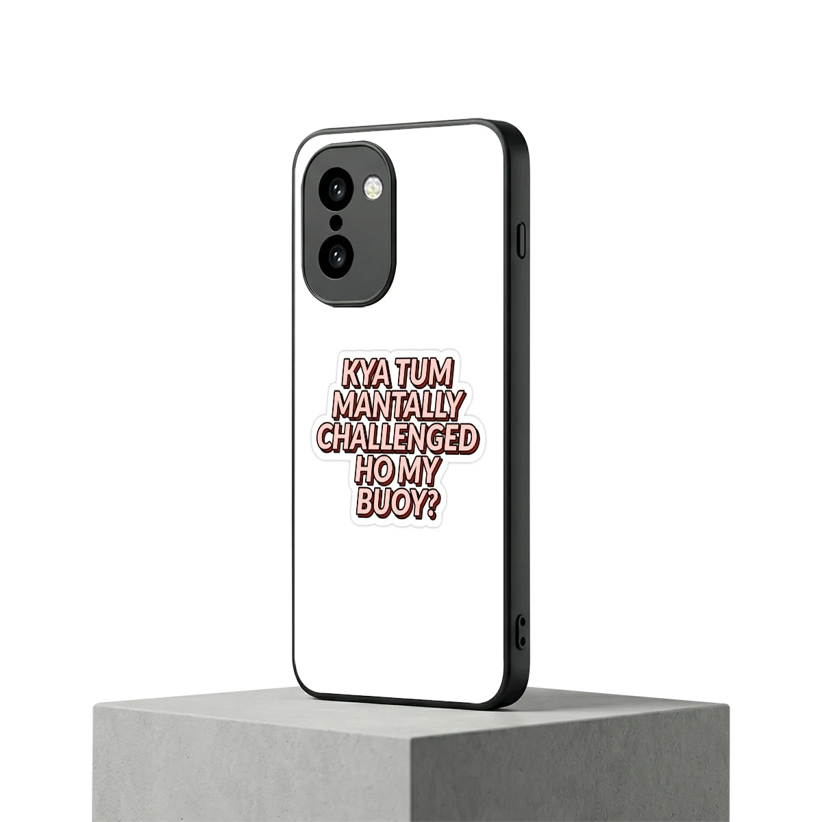 Mantally Challenged oneplus 15r mobile cover | shockproof glass phone case