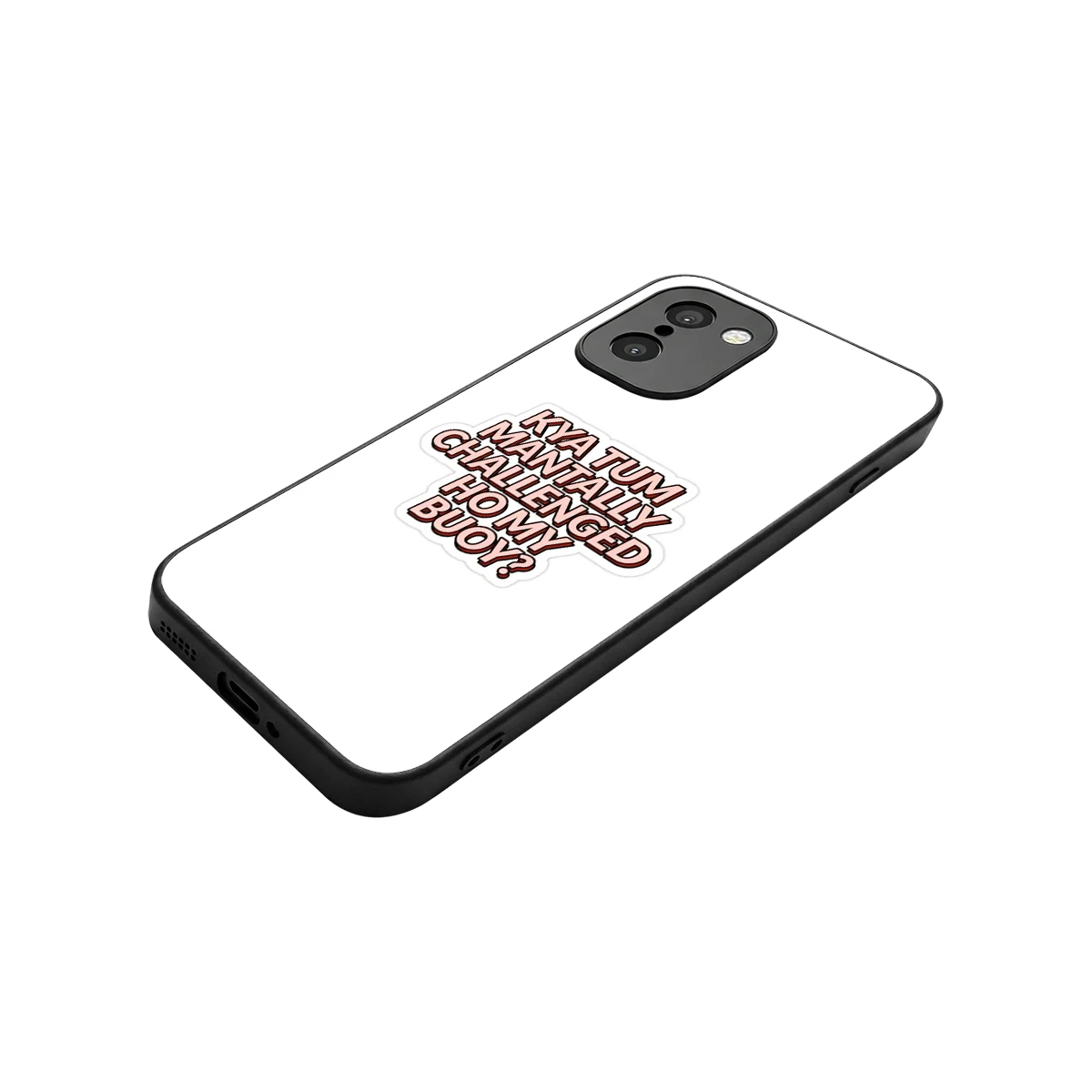 Mantally Challenged stylish phone case for oneplus 15r | glossy glass and slim fit