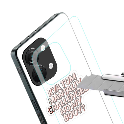 Mantally Challenged stylish phone case for oneplus nord 3 | glossy glass and slim fit