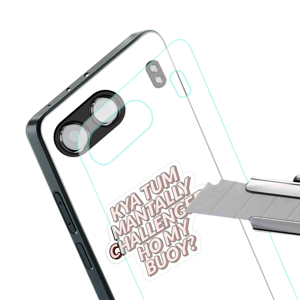 Mantally Challenged stylish phone case for oneplus nord 4 | glossy glass and slim fit