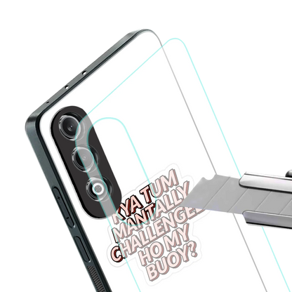 Mantally Challenged stylish phone case for oneplus nord ce 4 | glossy glass and slim fit