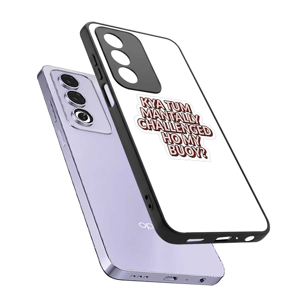 Mantally Challenged sleek oppo a3 pro cover with tempered glass back and TPU edges