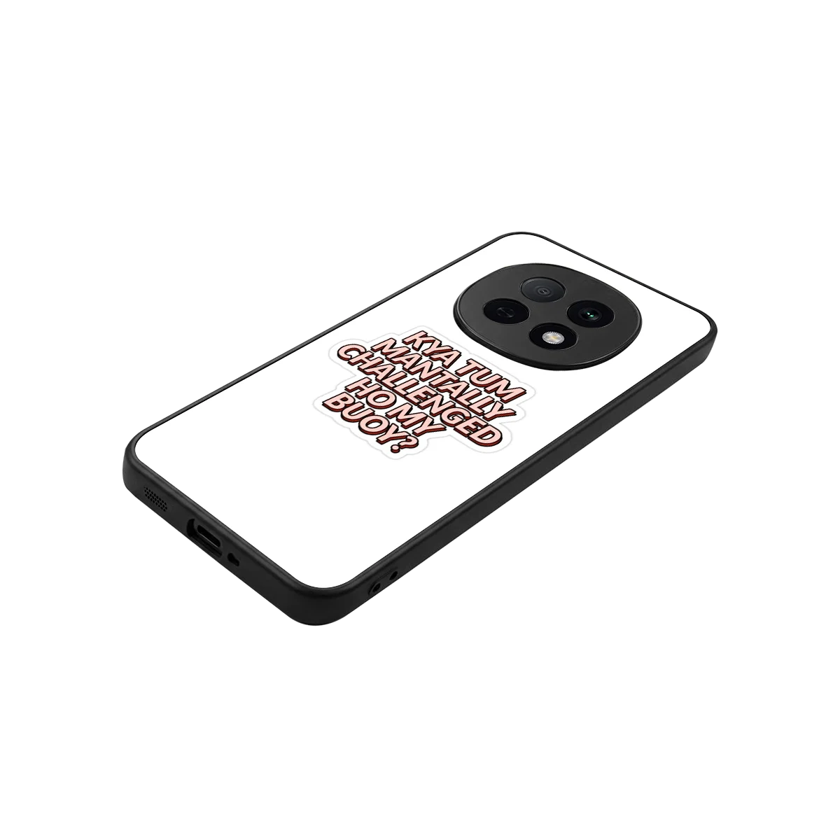 Mantally Challenged stylish phone case for oppo f29 pro 5g | glossy glass and slim fit