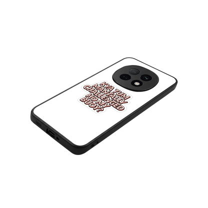 Mantally Challenged stylish phone case for oppo f29 pro 5g | glossy glass and slim fit