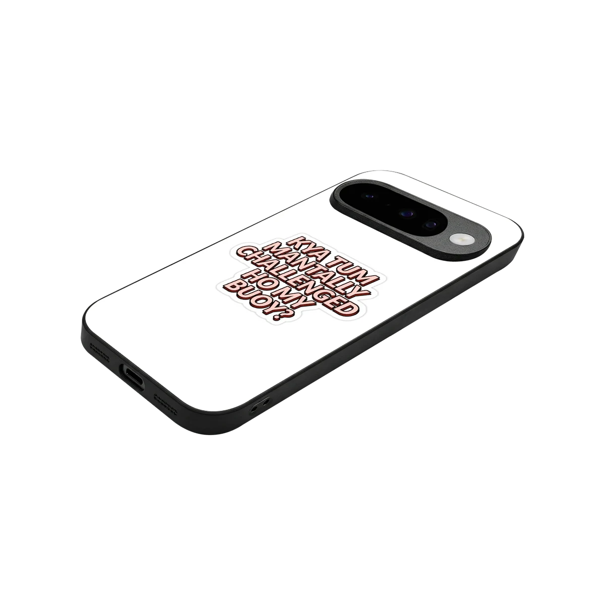 Mantally Challenged stylish phone case for google pixel 10 | glossy glass and slim fit