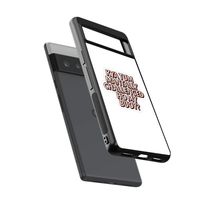 Mantally Challenged sleek google pixel 6 pro cover with tempered glass back and TPU edges