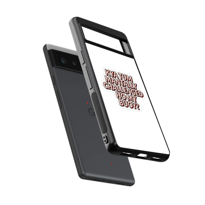 Mantally Challenged sleek google pixel 6 cover with tempered glass back and TPU edges