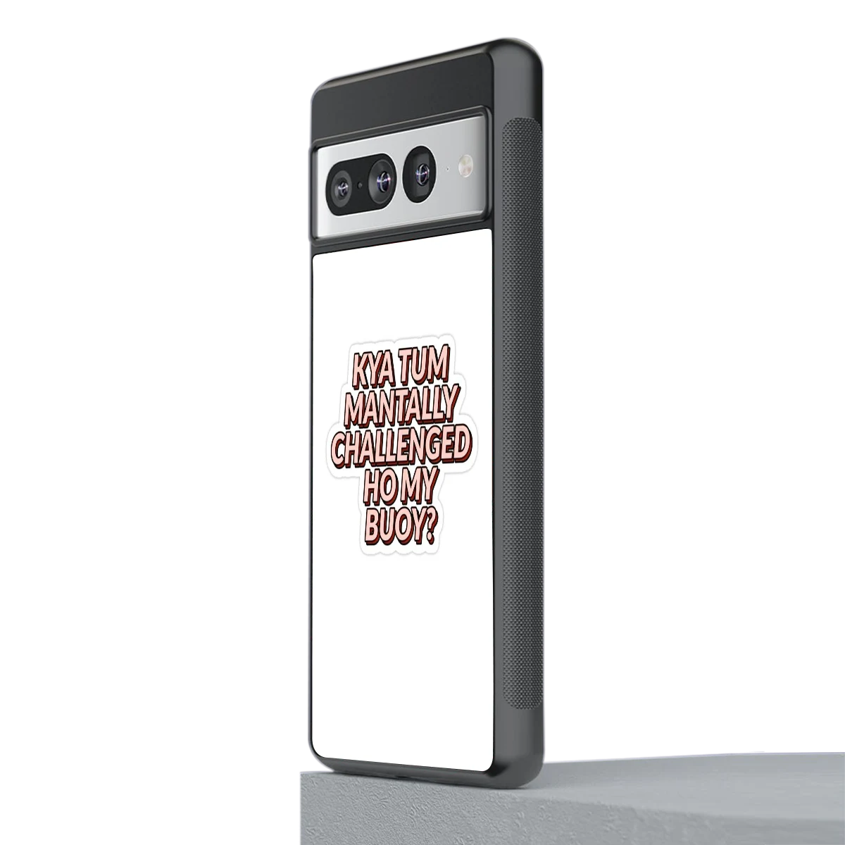 Mantally Challenged stylish phone case for google pixel 7 pro | glossy glass and slim fit