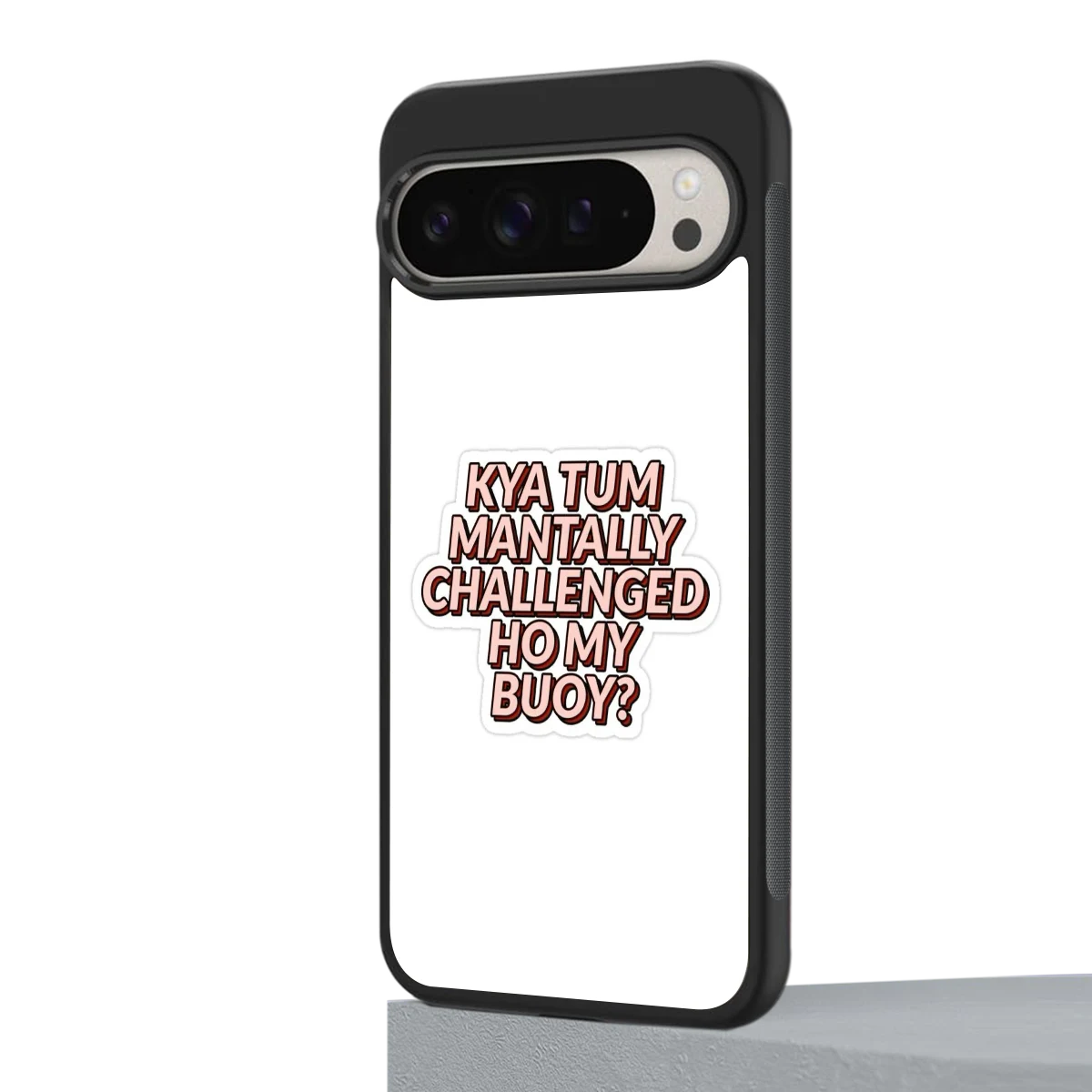 Mantally Challenged google pixel 9 pro mobile cover | shockproof glass phone case