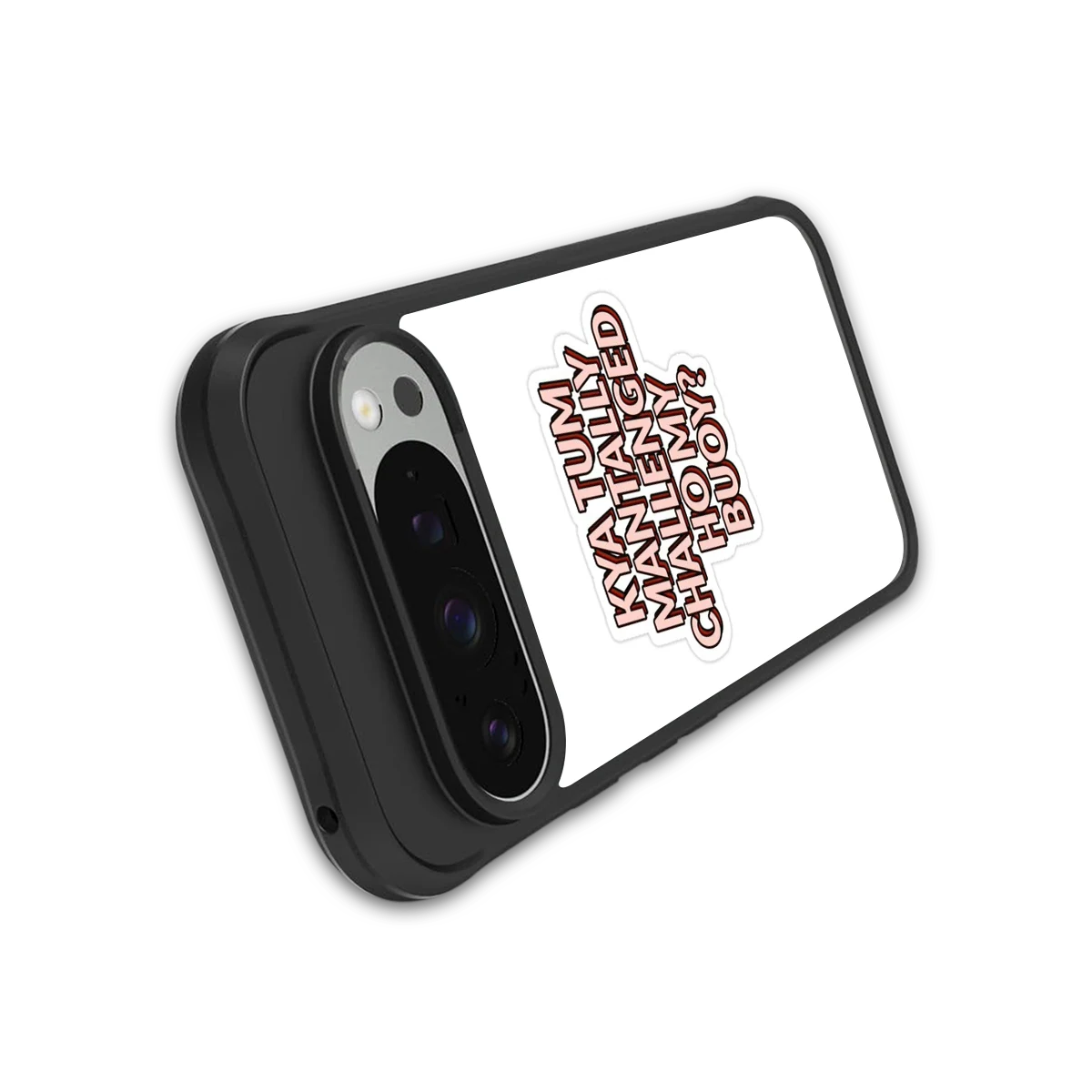 Mantally Challenged stylish phone case for google pixel 9 pro | glossy glass and slim fit