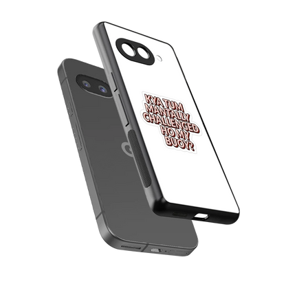 Mantally Challenged sleek google pixel 10a cover with tempered glass back and TPU edges