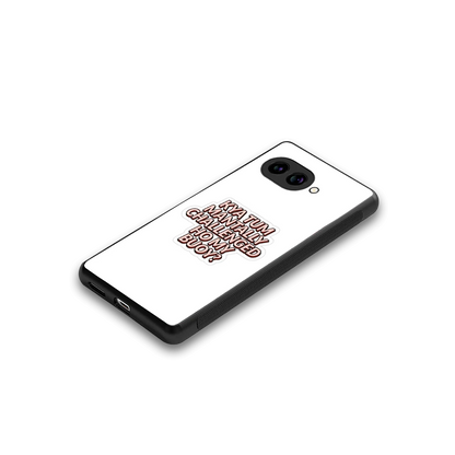 Mantally Challenged stylish phone case for google pixel 10a | glossy glass and slim fit