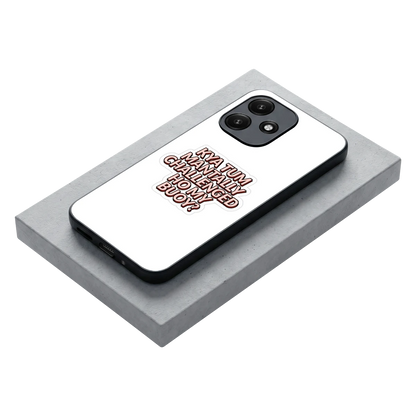 Mantally Challenged stylish phone case for redmi 12 5g | glossy glass and slim fit