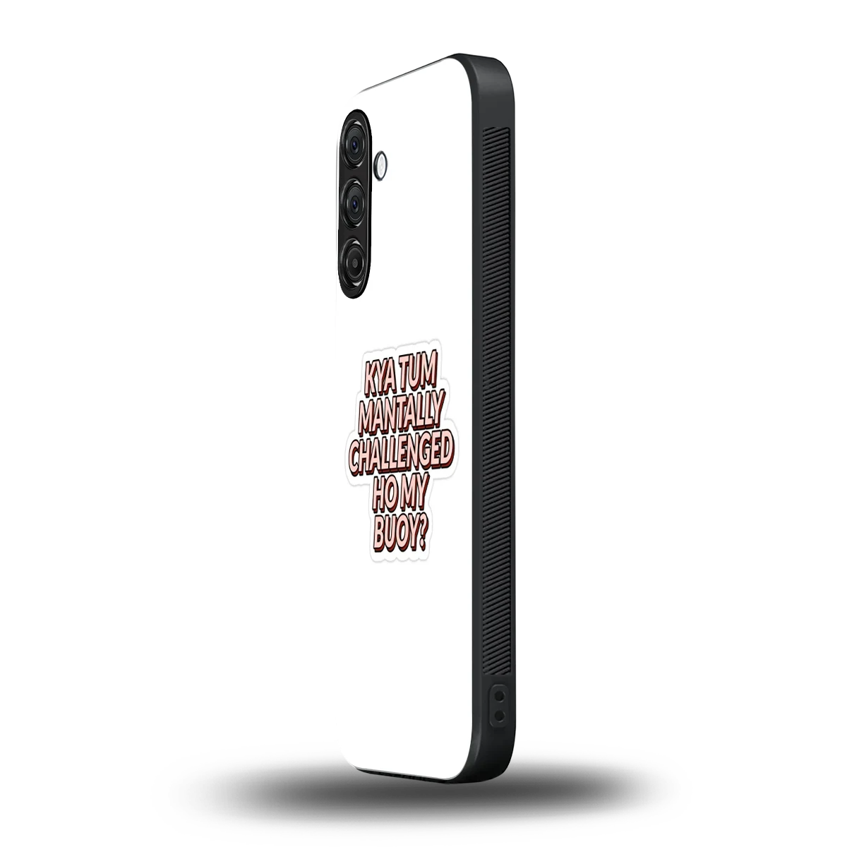 Mantally Challenged samsung galaxy m35 5g mobile cover | shockproof glass phone case
