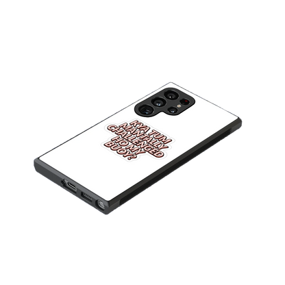 Mantally Challenged stylish phone case for samsung galaxy s23 ultra | glossy glass and slim fit