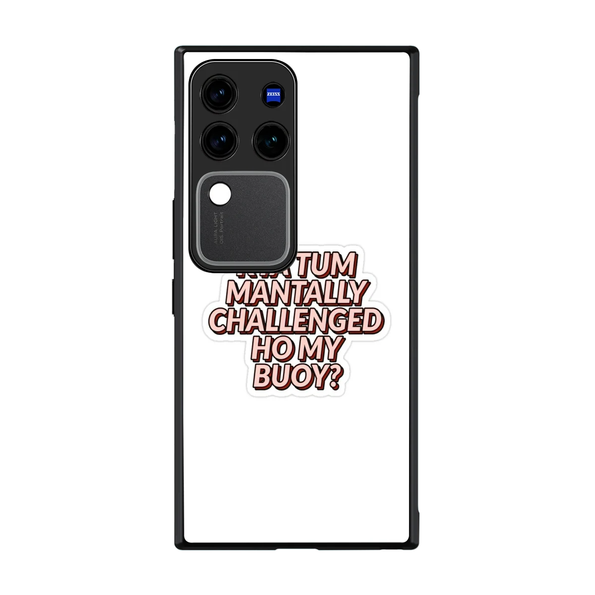 Mantally Challenged back phone cover | glass case forvivo v30 pro