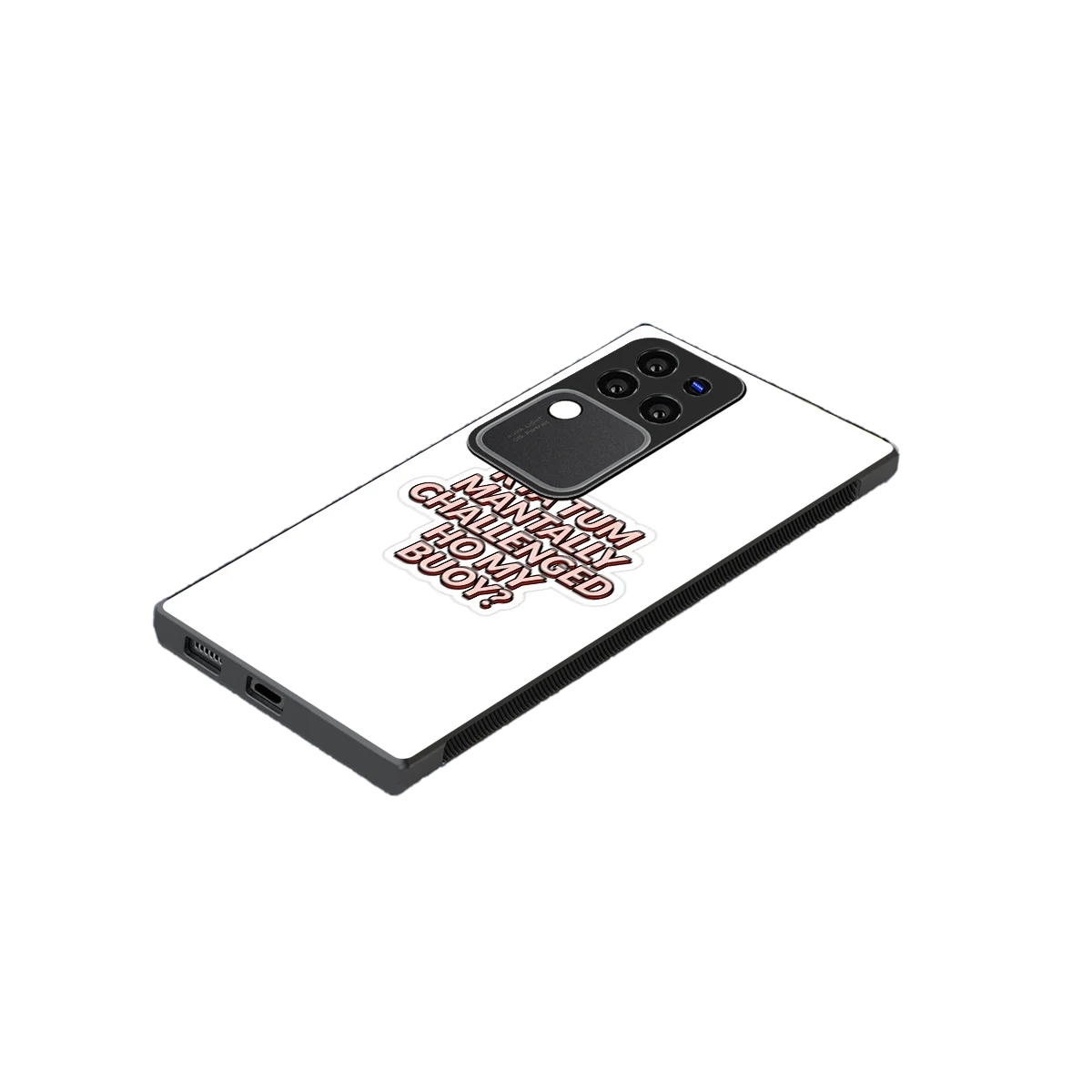 Mantally Challenged stylish phone case forvivo v30 pro | glossy glass and slim fit