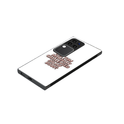 Mantally Challenged stylish phone case forvivo v30 pro | glossy glass and slim fit