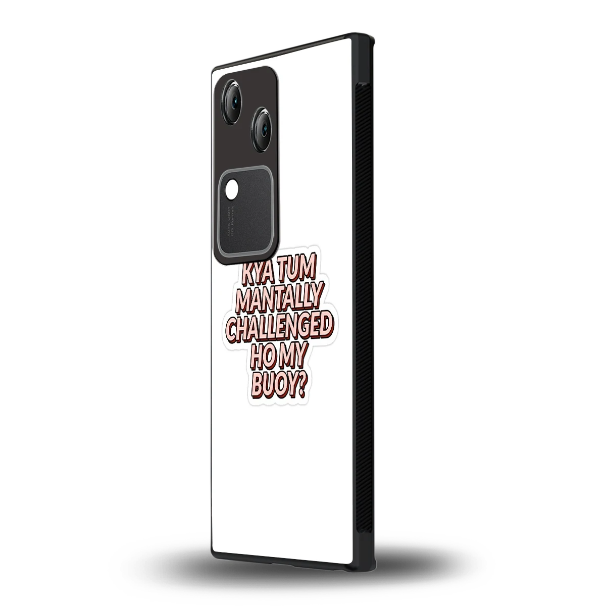 Mantally Challenged vivo v30 mobile cover | shockproof glass phone case
