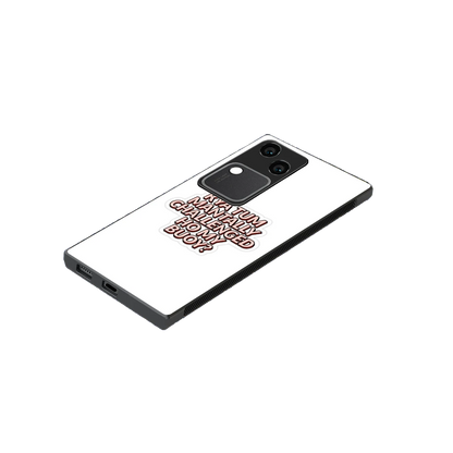 Mantally Challenged stylish phone case for vivo v30 | glossy glass and slim fit